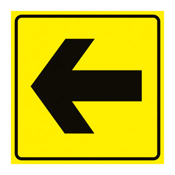 Тактильная пиктограмма «Направление движени, прямая стрелка», ДС43 (полистирол 3 мм, 150х150 мм)